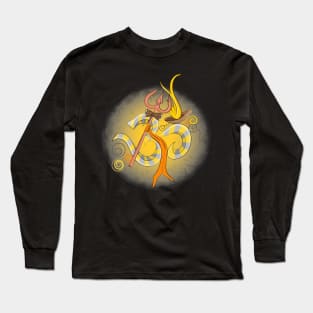 OM: Trishul & Damaru Long Sleeve T-Shirt